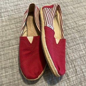 Toms Canvas Striped Shoes